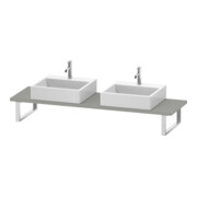 Duravit Konsole DuraStyle 80-200x48cm, 2 A., Stär 3cm, betongr ma