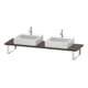 Duravit Konsole DuraStyle 80-200x48cm, 2 A., Stär 3cm, Nussb dkl.-1