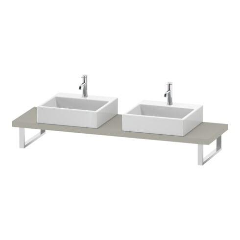 Duravit Konsole DuraStyle 80-200x48cm, 2 Ausschn, Stär 4.5cm, Tau