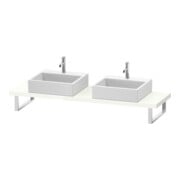 Duravit Konsole DuraStyle 80-200x48cm, 2 trous, ép. 4,5 cm, blanc brillant