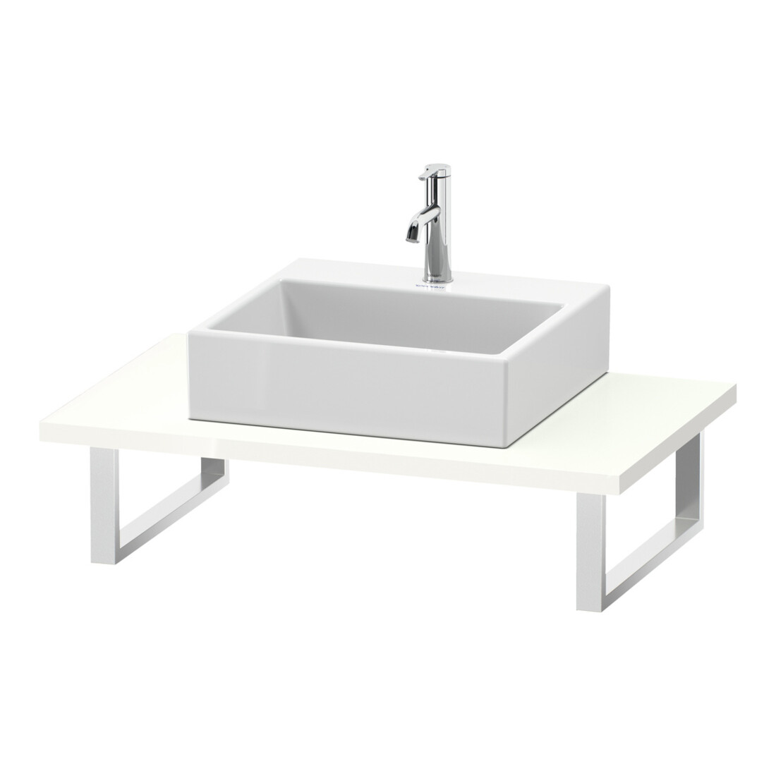 Duravit Konsole DuraStyle 80-200x55cm, 1 AS, Stär 3cm, we. hgl