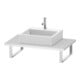 Duravit Konsole DuraStyle 80-200x55cm, 1 Ausschn, Stär 3cm, we. ma-1