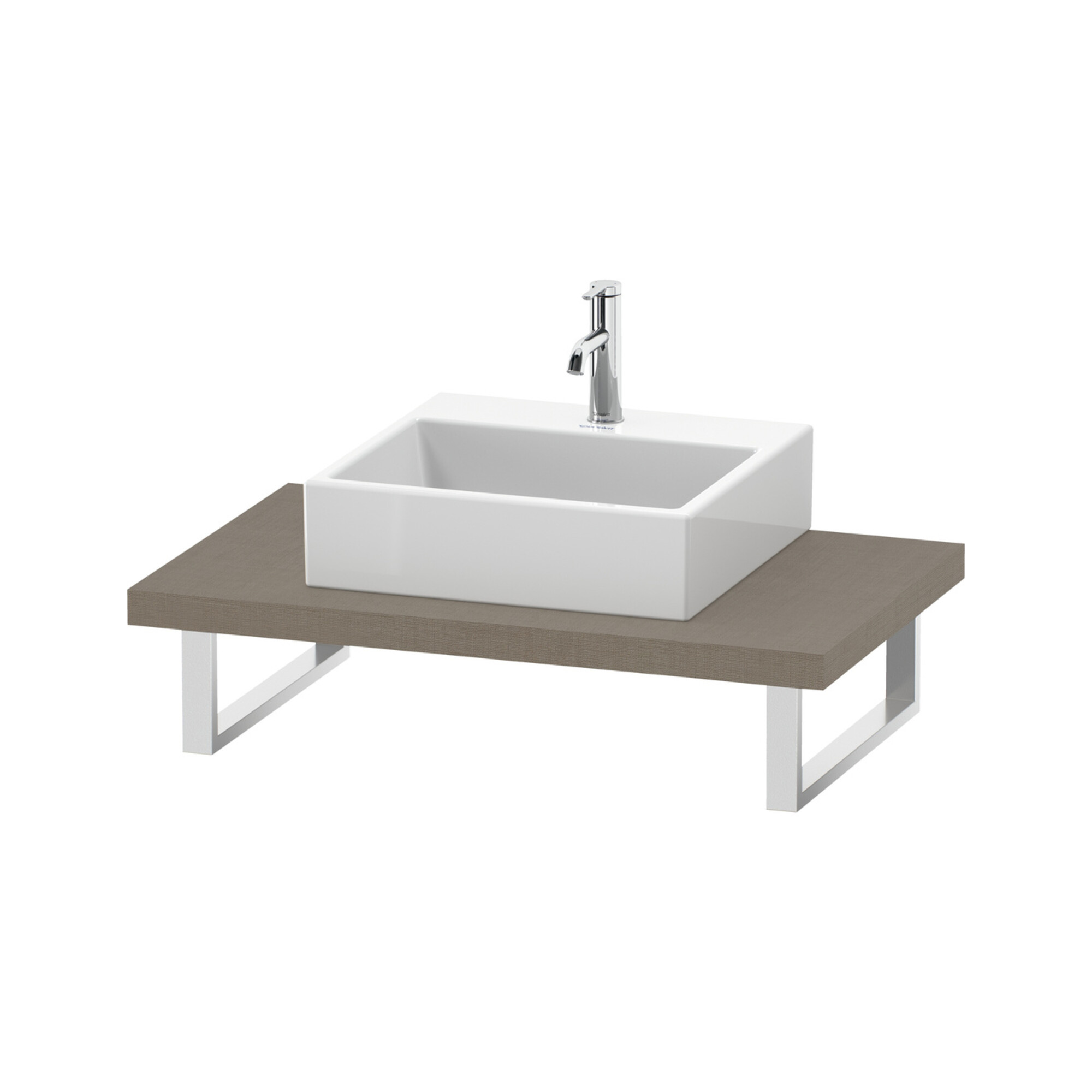 Duravit Konsole DuraStyle 80-200x55cm, 1 Ausschn, Stär 4.5cm, lei