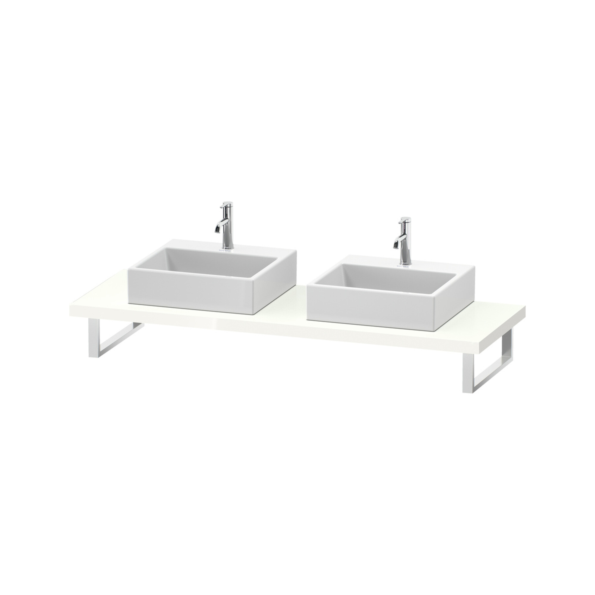Duravit Konsole DuraStyle 80-200x55cm, 2 A., Stär 4.5cm, we. hgl