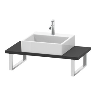 Duravit Konsole DuraStyle Compact 80-200x48 cm, 1 AS, ép. 3 cm, graphit mat