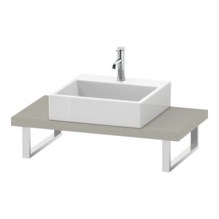 Duravit Konsole DuraStyle Compact 80-200x48cm, 1 découpe, ép. 4,5 cm, taupe