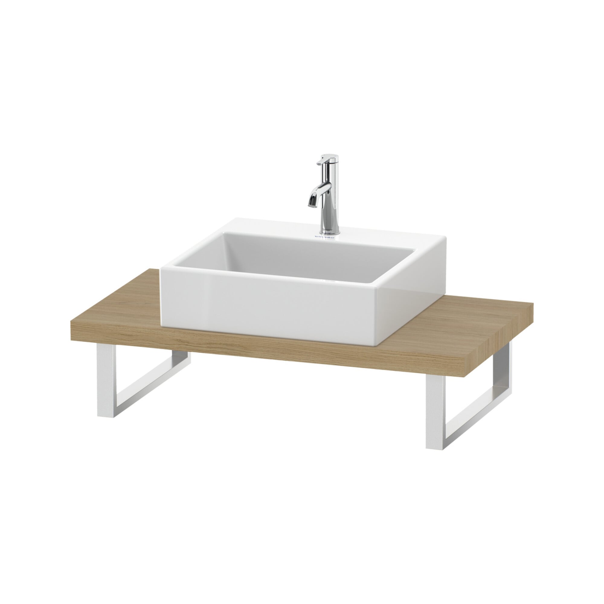 Duravit Konsole DuraStyle Compact f AWT, 1 Ausschn, Stärke 4.5cm, Ei Nat