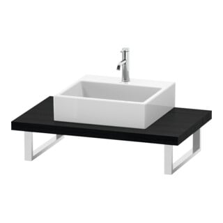 Duravit Konsole DuraStyle f AWT, 1 Ausschn, Stärke 4.5cm, Ei sw