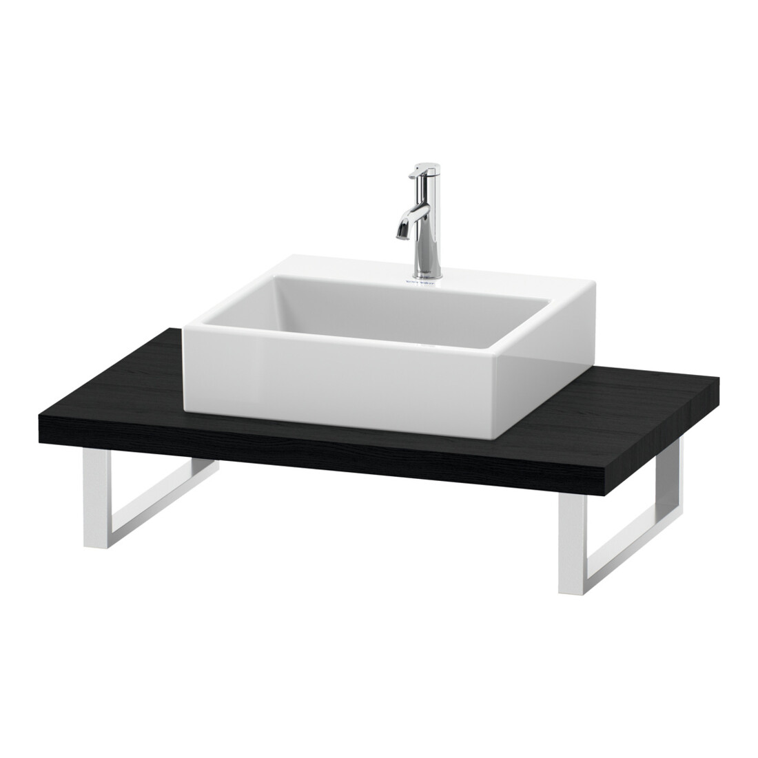 Duravit Konsole DuraStyle f AWT, 1 Ausschn, Stärke 4.5cm, Ei sw