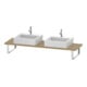 Duravit Konsole DuraStyle f AWT, 2 Ausschn, Stärke 3cm, Ei Nat-1