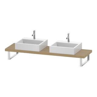 Duravit Konsole DuraStyle f AWT, 2 Ausschn, Stärke 4.5cm, Ei Nat