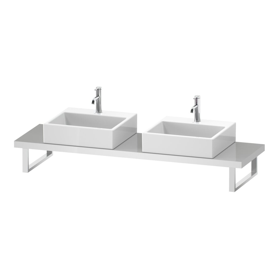 Duravit Konsole DuraStyle f AWT, 2 Ausschn, Stärke 4.5cm, Ei Nat