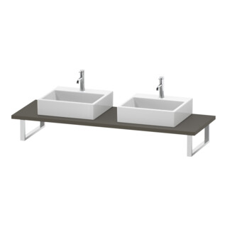 Duravit Konsole L-Cube 80-200x55 cm, 2 A., ép. 3 cm, pour Gr s-mat