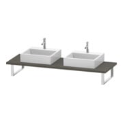 Duravit Konsole L-Cube 80-200x55 cm, 2 A., ép. 3 cm, pour Gr s-mat