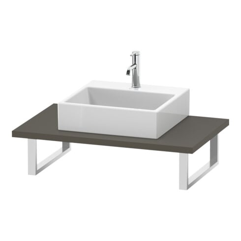 Duravit Konsole L-Cube 80-200x55cm, 1 AS, Stä 3cm, f Gr s-matt