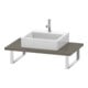 Duravit Konsole L-Cube 80-200x55cm, 1 AS, Stä 3cm, flan. Gr hgl-1