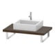 Duravit Konsole L-Cube 80-200x55cm, 1 AS, Stä 4.5cm, Nussb dkl.-1