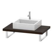Duravit Konsole L-Cube 80-200x55cm, 1 AS, Stä 4.5cm, Nussb geb.