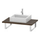 Duravit Konsole L-Cube 80-200x55cm, 1 AS, Stär 3cm, Nussb dkl.-1