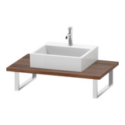 Duravit Konsole L-Cube 80-200x55cm, 1 AS, Stär 3cm, Nussb Nat