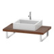 Duravit Konsole L-Cube 80-200x55cm, 1 AS, Stär 4.5cm, Nussb Nat-1