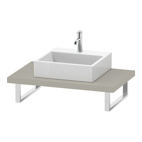Duravit Konsole L-Cube 80-200x55cm, 1 AS, Stär 4.5cm, Tau ma