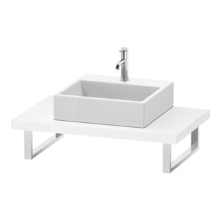 Duravit Konsole L-Cube 80-200x55cm, 1 AS, Stär 4.5cm, we. hgl