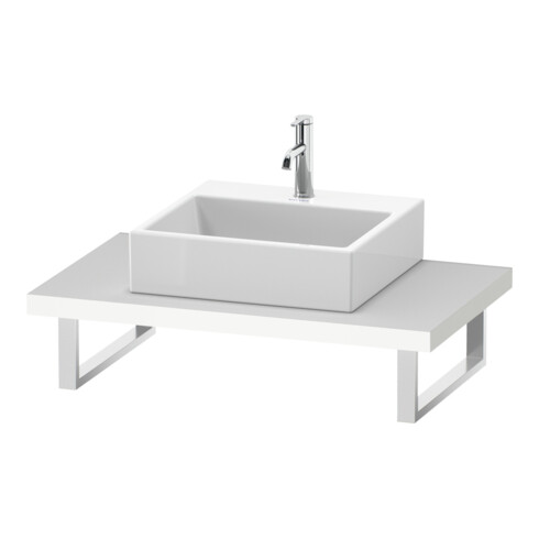 Duravit Konsole L-Cube 80-200x55cm, 1 AS, Stär 4.5cm, we. matt