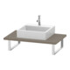 Duravit Konsole L-Cube 80-200x55cm, 1 Ausschn, Stär 3cm, leinen-1