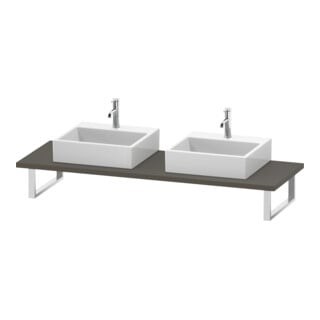 Duravit Konsole L-Cube 80-200x55cm, 2 A., Stä 3cm, f Gr s-matt