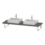 Duravit Konsole L-Cube 80-200x55cm, 2 A., Stä 3cm, f Gr s-matt