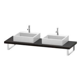 Duravit Konsole L-Cube 80-200x55cm, 2 A., Stä 4.5cm, E d geb.