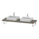 Duravit Konsole L-Cube 80-200x55cm, 2 A., Stä 4.5cm, f Gr hgl-1