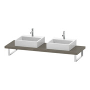Duravit Konsole L-Cube 80-200x55cm, 2 A., Stä 4.5cm, f Gr hgl