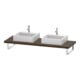 Duravit Konsole L-Cube 80-200x55cm, 2 A., Stä 4.5cm, Nussb dkl.-1