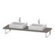Duravit Konsole L-Cube 80-200x55cm, 2 A., Stär 3cm, bas. ma-1