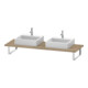 Duravit Konsole L-Cube 80-200x55cm, 2 A., Stär 3cm, Ei marm.-1