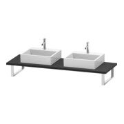 Duravit Konsole L-Cube 80-200x55cm, 2 A., Stär 3cm, graph matt