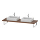 Duravit Konsole L-Cube 80-200x55cm, 2 A., Stär 3cm, Nussb Nat-1