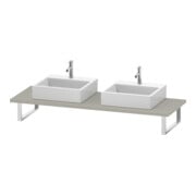 Duravit Konsole L-Cube 80-200x55cm, 2 A., Stär 3cm, Tau matt