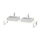 Duravit Konsole L-Cube 80-200x55cm, 2 A., Stär 3cm, we. hgl-1