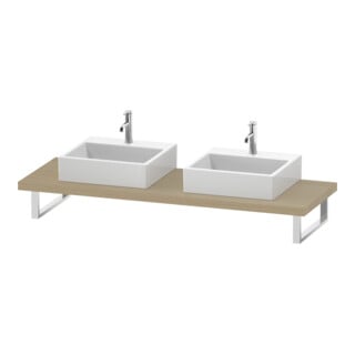Duravit Konsole L-Cube 80-200x55cm, 2 A., Stär 4.5cm, med. Ei