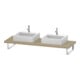 Duravit Konsole L-Cube 80-200x55cm, 2 A., Stär 4.5cm, med. Ei-1