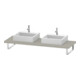 Duravit Konsole L-Cube 80-200x55cm, 2 A., Stär 4.5cm, Tau matt-1