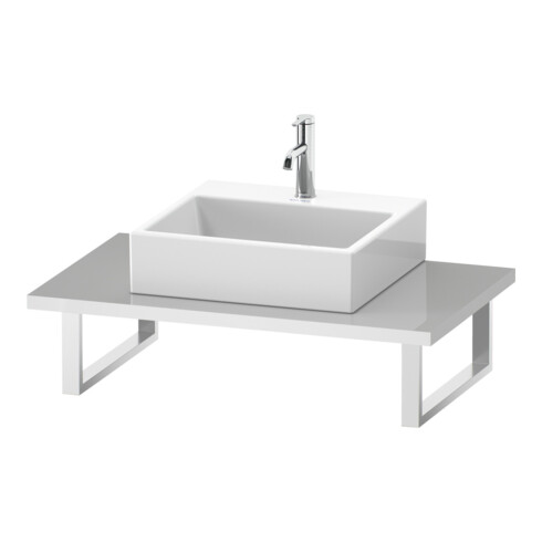Duravit Konsole L-Cube Épaisseur 3 cm, blanc œuf, pour vasque à poser, variable