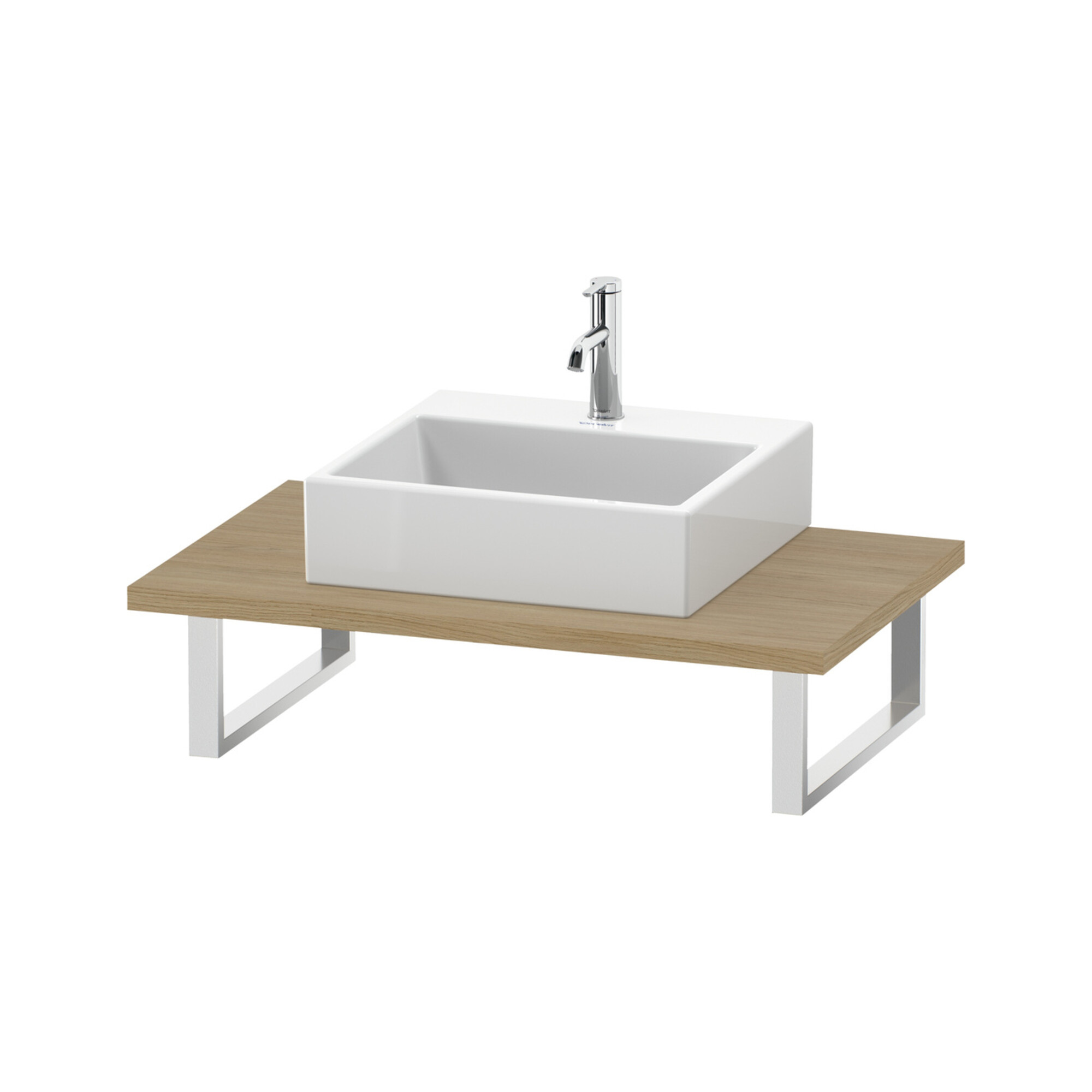 Duravit Konsole L-Cube Stärke 3cm, Ei Nat, f Aufsatzbecken, var.
