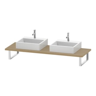 Duravit Konsole L-Cube Stärke 3cm, Ei Nat, f Aufsatzbecken, var.