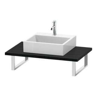 Duravit Konsole L-Cube Stärke 3cm, Ei sw, f Aufsatzbecken, variabel
