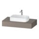 Duravit Konsole Qatego 100x55x17cm, Basalt matt, 1 Ausschnitt-1
