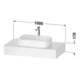 Duravit Konsole Qatego 100x55x17cm, Graphit matt, 1 Ausschnitt-3
